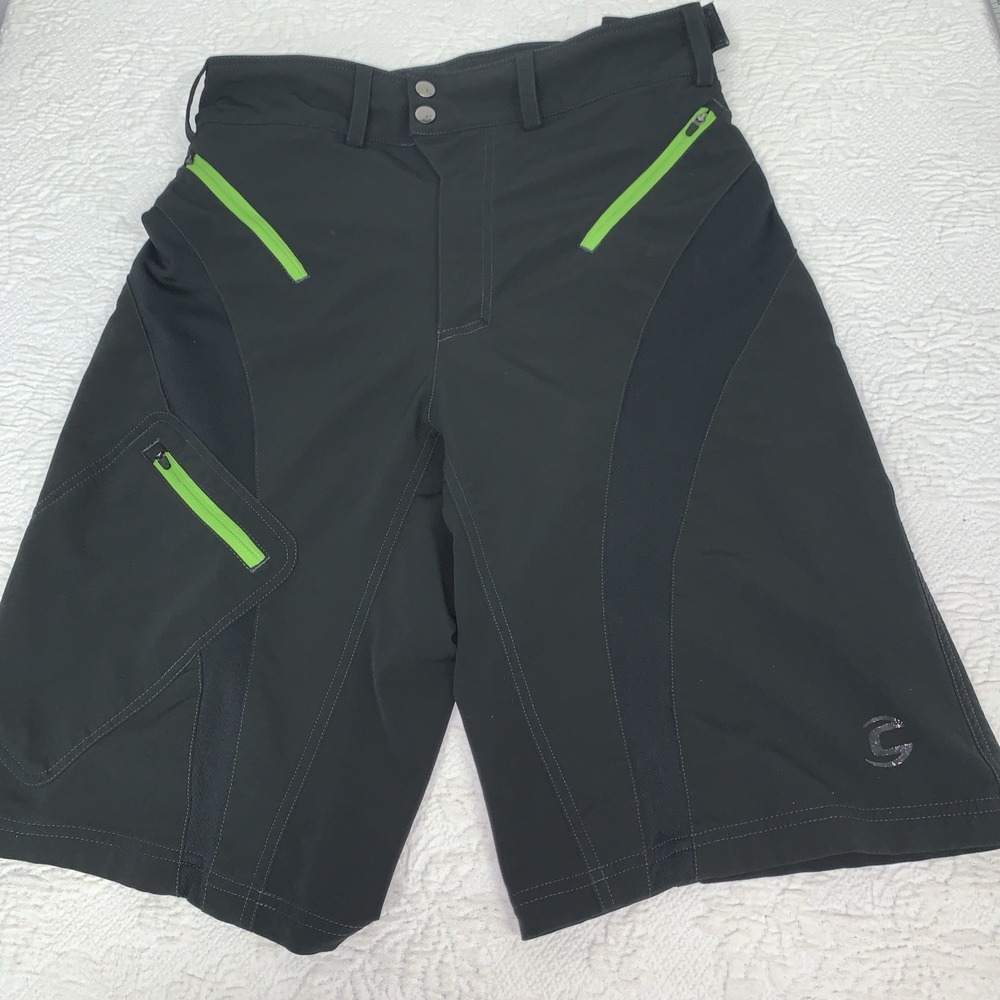 Cannondale cycling bike shorts men's Peak M‎ Black 23" length adjustable waist